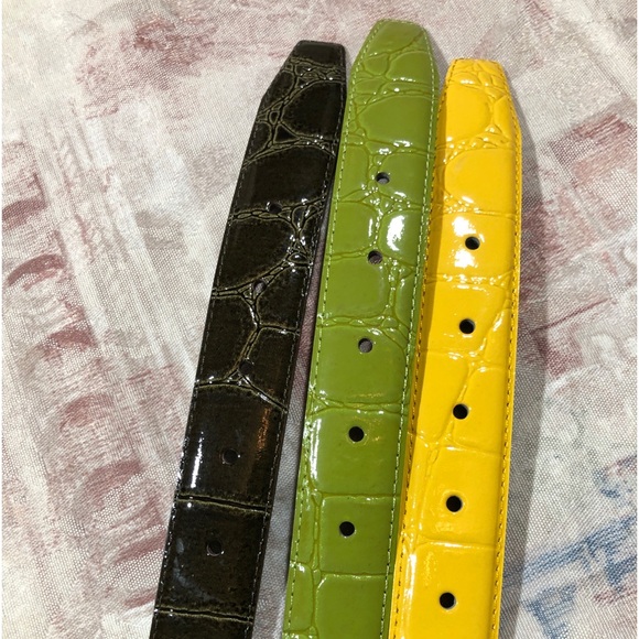 Men’s Leather Belts Bundle of 3 Size 42 - Picture 3 of 7